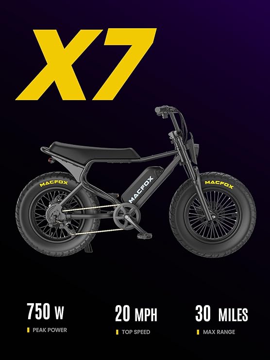 Electric Bike for Adults, 750W EBike with Hydraulic Brakes, 48V 13Ah Removable Battery 30 Mile Range, Upgraded 20x5.0 Rear Fat Tire for School/City/Town Commuting (UL2849 & Class-2)