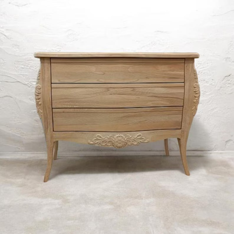 Solid Wood Dresser | Handcrafted Minimalist Natural Wood Furniture