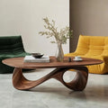 Sculptural Wood Coffee Table – Handmade Organic Minimalist Living Room Furniture