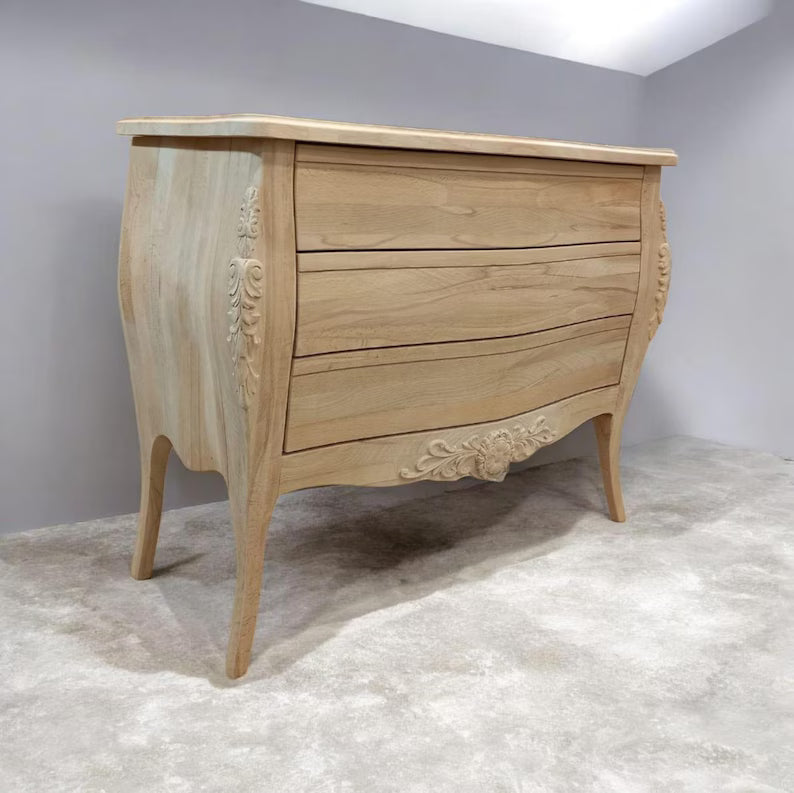 Solid Wood Dresser | Handcrafted Minimalist Natural Wood Furniture