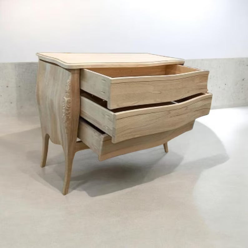 Solid Wood Dresser | Handcrafted Minimalist Natural Wood Furniture